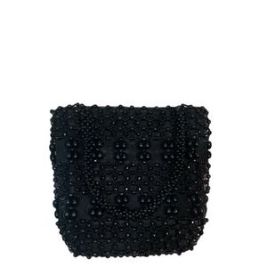 Adorable black beaded purse.
